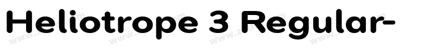 Heliotrope 3 Regular字体转换